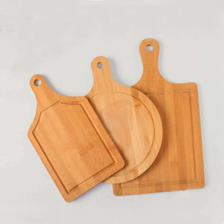 Bamboo Cutting Board Juice Groove Kitchen Chopping Board for Meat Cheese