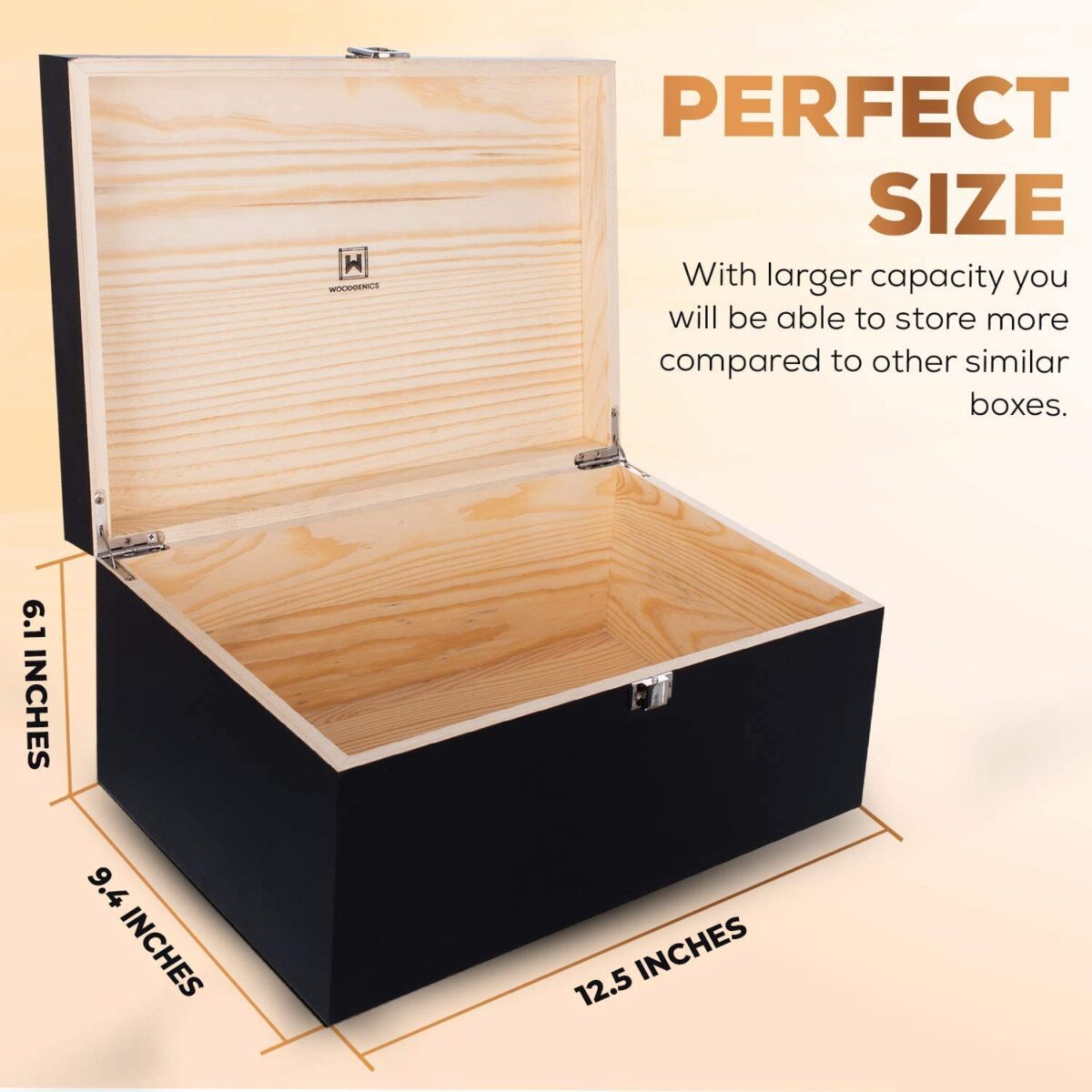 Wooden Gift Boxes Large Memory Box For Keepsakes, Decorative Boxes