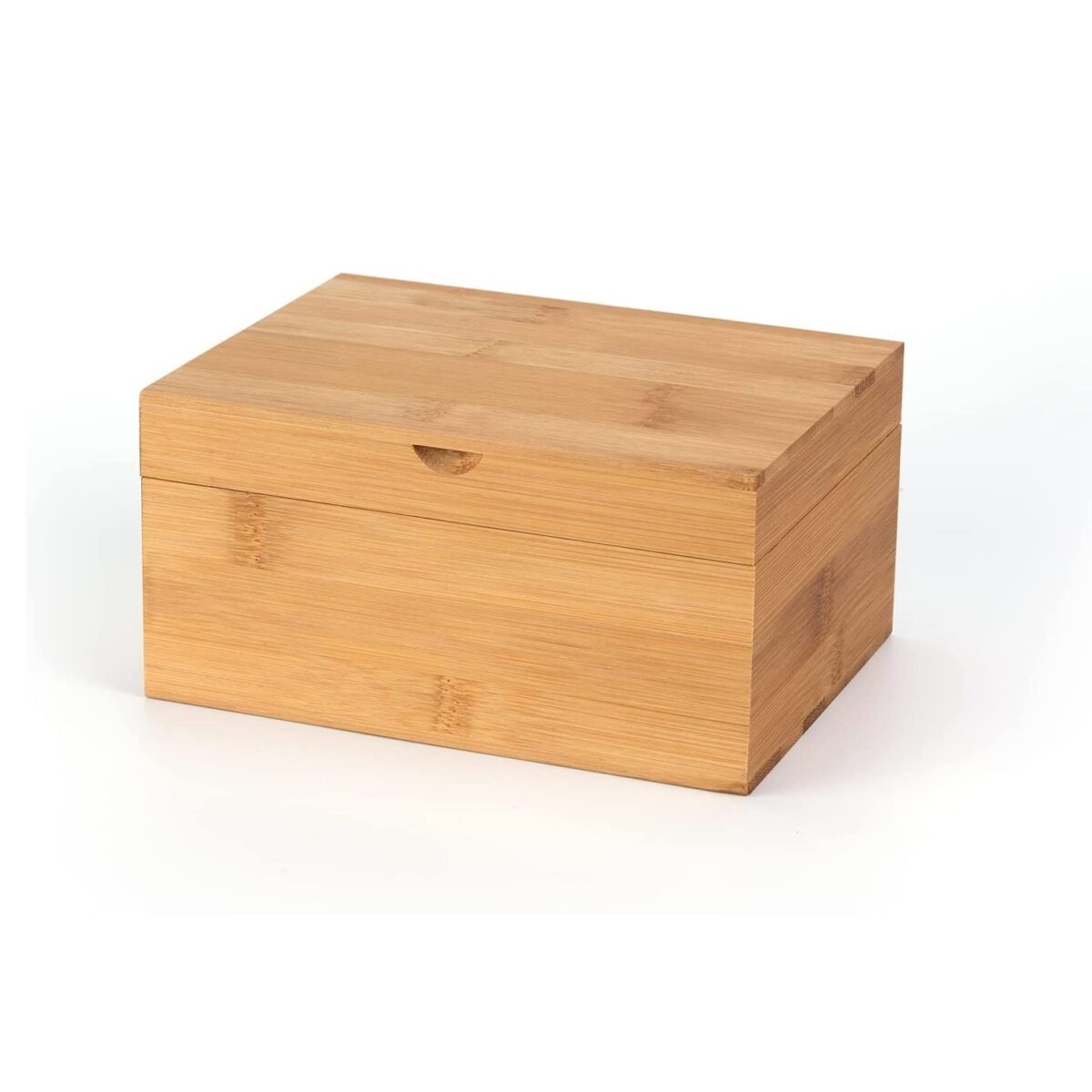 Small Natural Bamboo Wooden Boxes for Art and DIY Hobbies